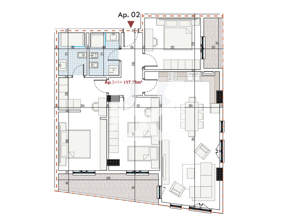 SHITET APARTAMENT 3+1+2 RINGSIDE RESIDENCE PASKUQAN* 4