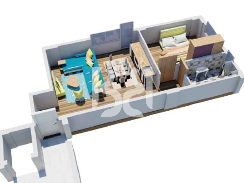 APARTAMENT 1+1 NE SHITJE LAKELAND RESIDENCE FARKE* 3