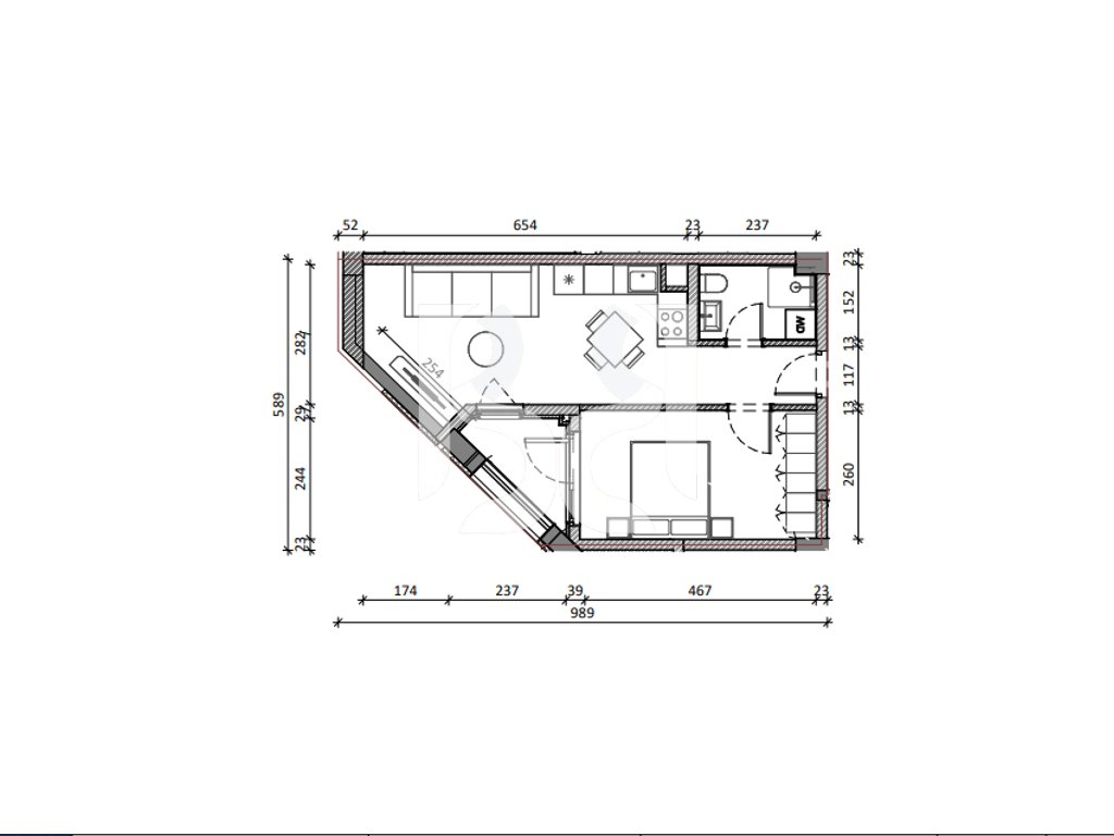 SHITET ME KREDI APARTAMENT 1+1 REZIDENCA KADIU 3
