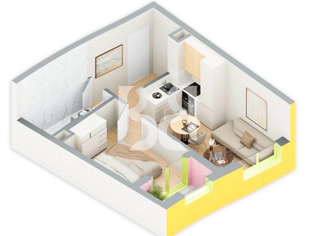 SHITET ME KREDI DERI NE 80% APARTAMENT 1+1 TEK REZIDENCA BALLADA LIQENI I FARKES TIRANE 98000€ 4