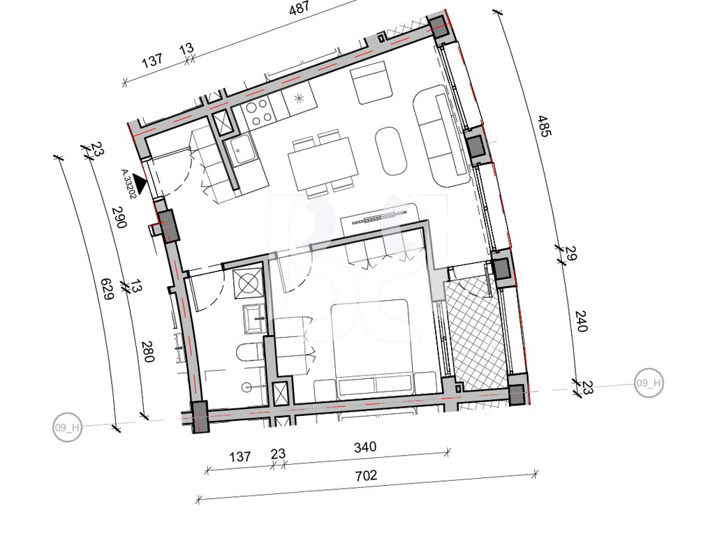 SHITET APARTAMENT 1+1 NE REZIDENCA BALLADA LIQENI I FARKES 3