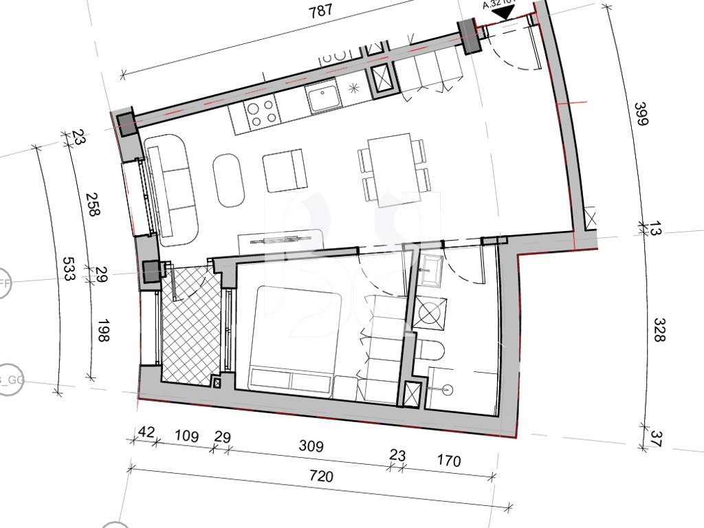 SHITET APARTAMENT 1+1 NE REZIDENCA BALLADA LIQENI I FARKES 2