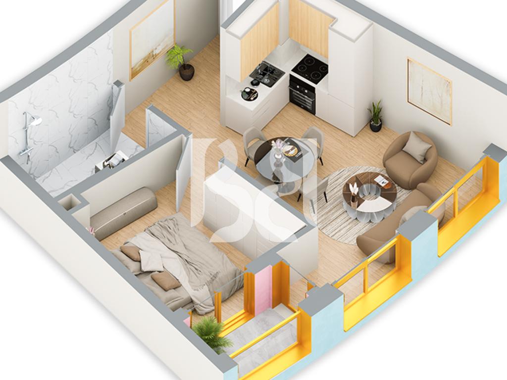SHITET APARTAMENT 1+1 TEK REZIDENCA BALLADA LIQENI I FARKES 2