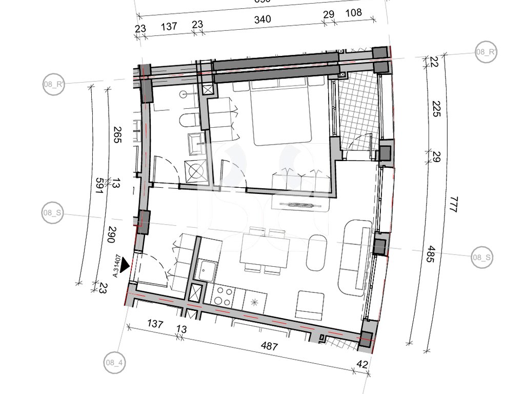 SHITET APARTAMENT 1+1 NE REZIDENCA BALLADA LIQENI I FARKES 3
