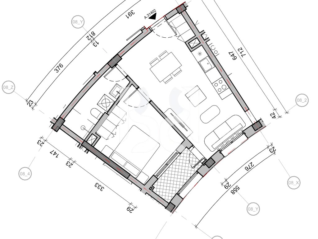 SHITET APARTAMENT 1+1 NE REZIDENCA BALLADA LIQENI I FARKES 2