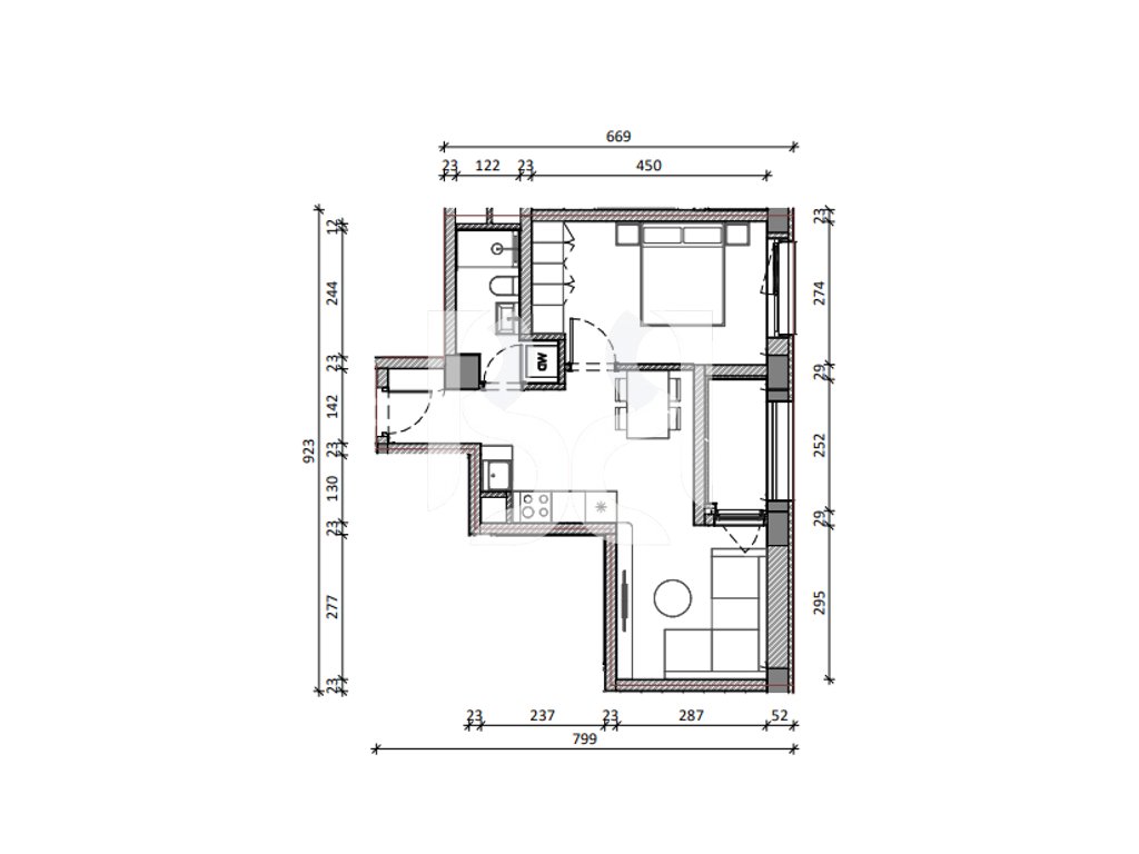 SHITET ME KREDI APARTAMENTI 1+1 REZIDENCA KADIU 3
