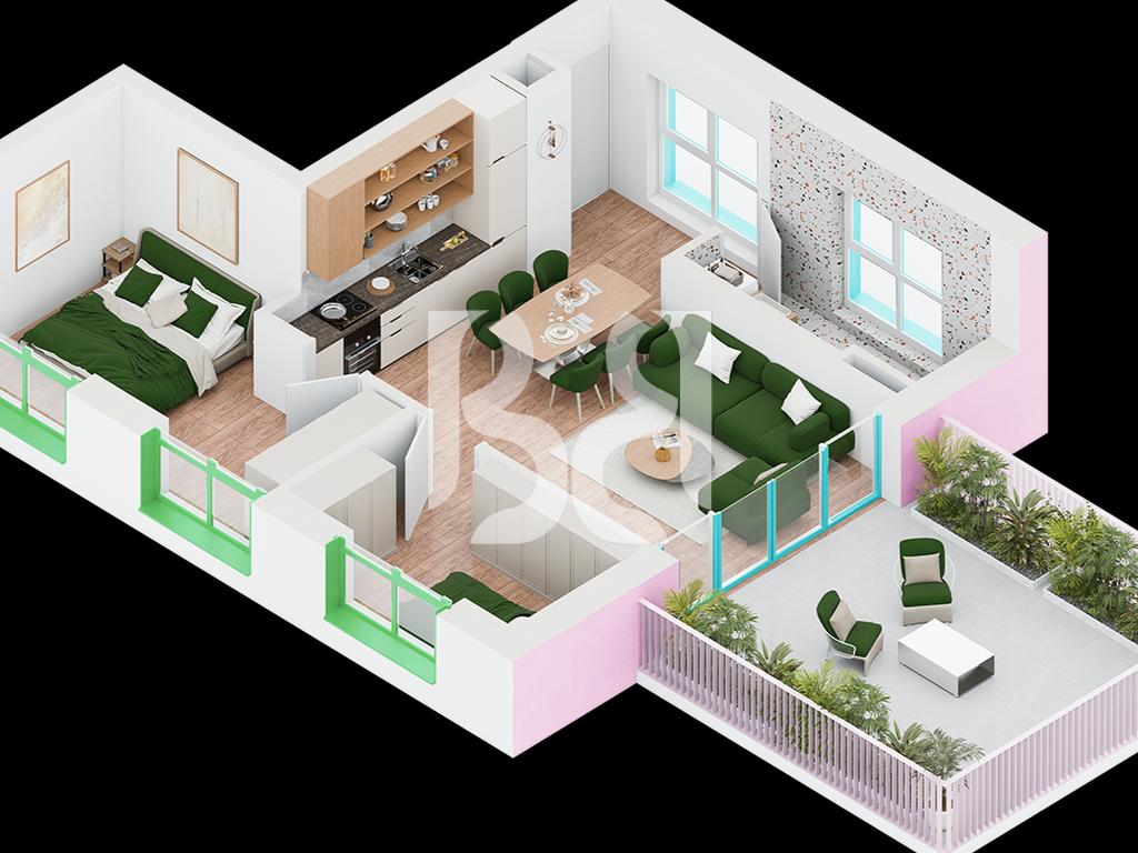 Apartament 2+1 në shitje në Nokia Residence Rezidencë e re nga Kontakt Ali Demi Tiranë Mundësi blerjeje me kredi deri në 80%