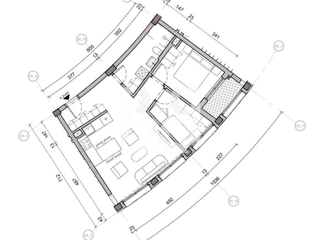 SHITET APARTAMENT 2+1 NE REZIDENCA BALLADA LIQENI I FARKES 3