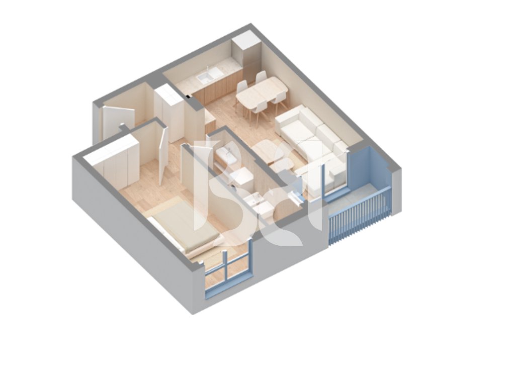 SHITET APARTAMENT 1+1+BALLKON NE REZIDENCEN OXA TIRANE 3
