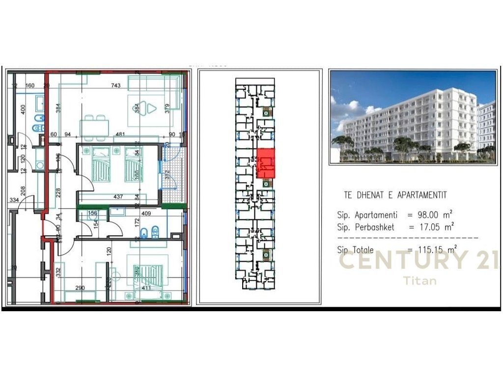 Apartament 2+1 per shitje ne Kamez 4