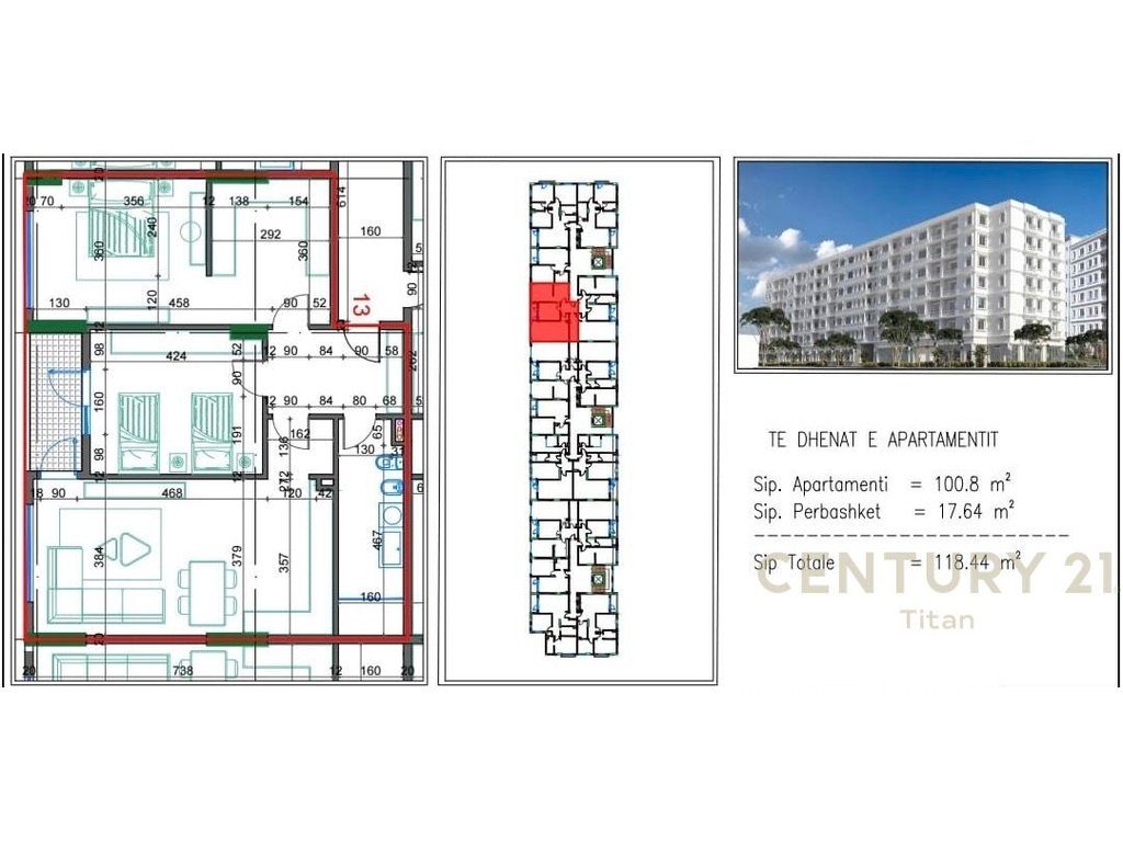 Apartament 2+1 per shitje ne Kamez