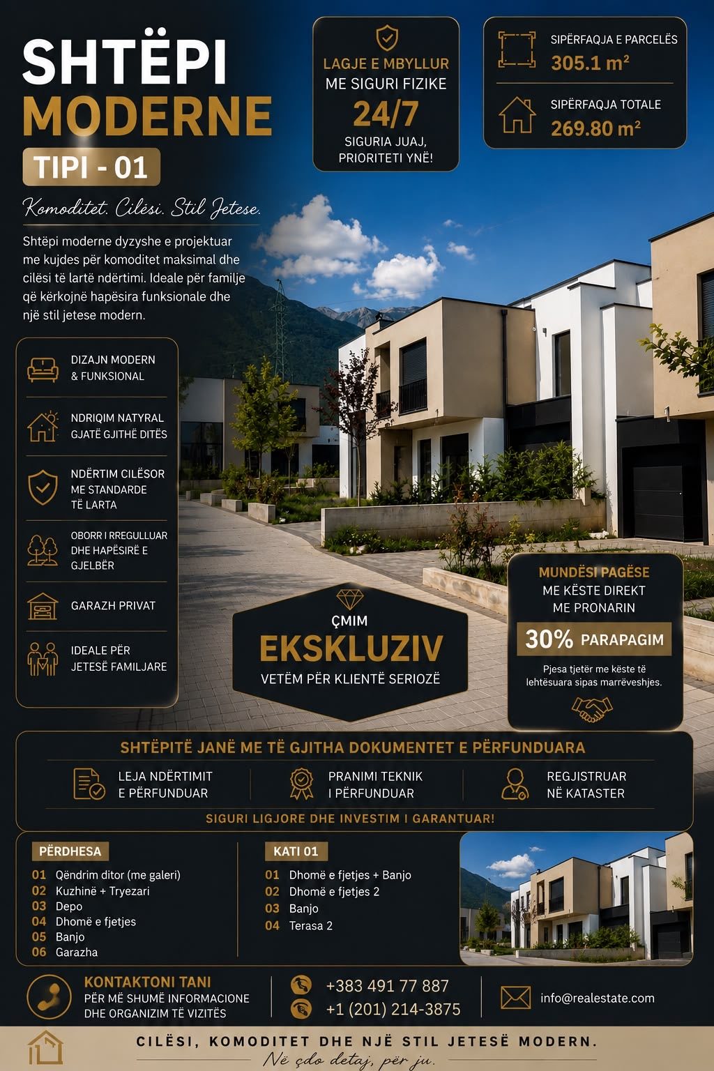 Shiten shtepit ne nje lagje private